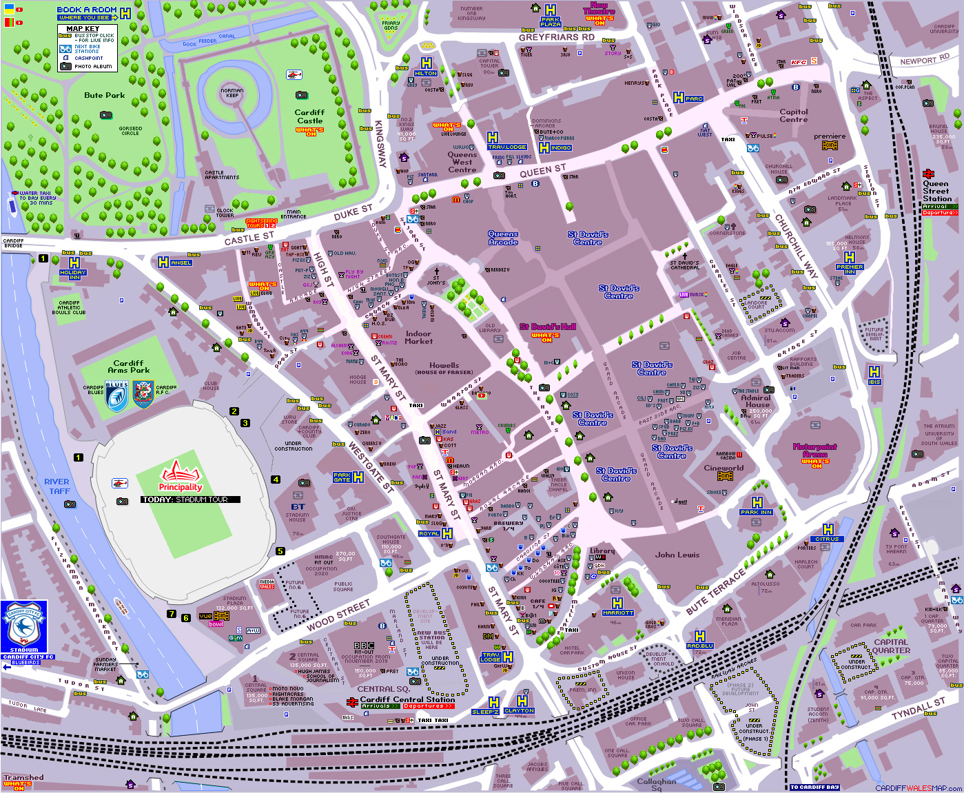 map cardiff city centre        <h3 class=